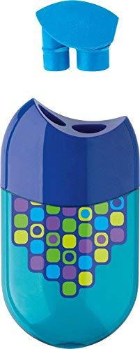 Faber-Castell Doppelspitzdose inkl. Radierer (2er Pack, Squares)