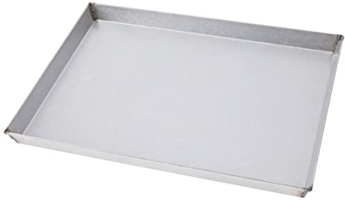 Paderno Teglia Rettangolare per Torte, Biscotti, Pizze e Focacce in Alluminato, Cottura Rapida e Uniforme, Altezza 3 cm, Dimensioni 40x30 cm