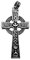Germanenschmuck Keltenkreuz von Ahenny Anhänger (Kettenanhänger in Silber) | 925 Sterling Silber Veredelung