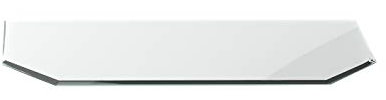 Ofenplatte G29 Sechseck 6 mm x 500 mm x 1000 mm ESG mit 18mm Facette und Dichtlippe Funkenschutzplatte Glasplatte Bodenplatte Kaminplatte Funkenschutz Kaminglas