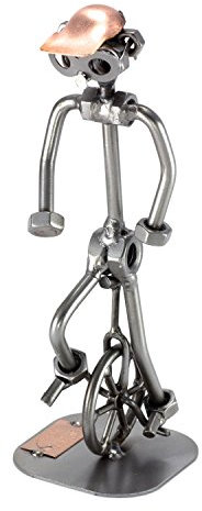 Steelman24 I Schraubenmännchen Einradfahrer I Made in Germany I Handarbeit I Geschenkidee I Stahlfigur I Metallfigur I Metallmännchen