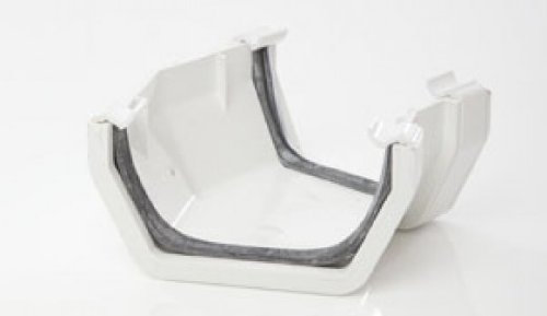 POLYPIPE RS215 weiß (30) 150 Grad Winkel für Regenrinnen system quadratisch 112 x 65 mm