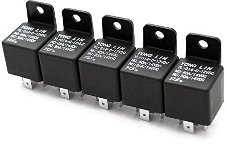 5x KFZ Relais Öffner Schließer Auto Umschaltrelais Wechselrelais 12V 40A