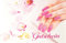 KM-Nails Gutschein Karten 10 Stk. | Vorlage Gutscheinkarte für Kunden | Geschenkgutschein im Beauty Design | Zum Ausfüllen für Nagelstudios | Format 10,5 x 14,8mm aus Karton
