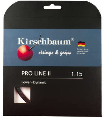 Kirschbaum Unisex – Erwachsene Saitenset Pro Line No II, Schwarz, 12 m