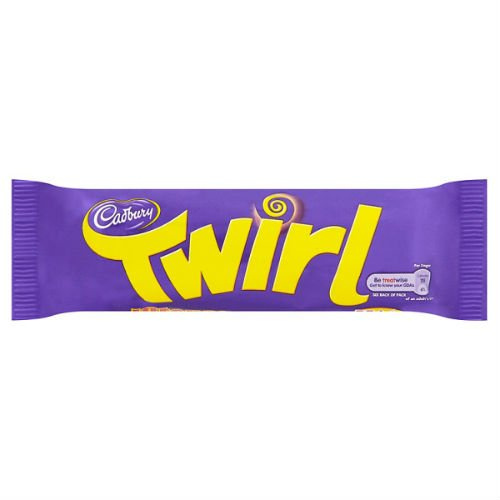 Cadbury Twirl Chocolate Bars - Pack Size = 1x48