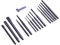 Amtech I1225 16pc Mechanics' Punch & Chisel Set – Carbon Steel Pin, Taper & Cold Chisels with Gauge – Ideal for Automotive & Metalwork Use