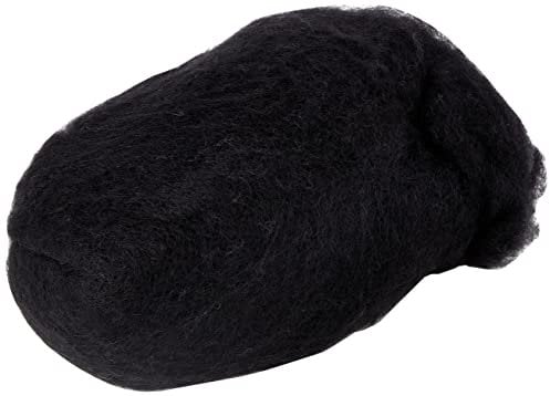 EFCO 50 g Wolle zum Filzen, Schwarz, 18x12x10 cm