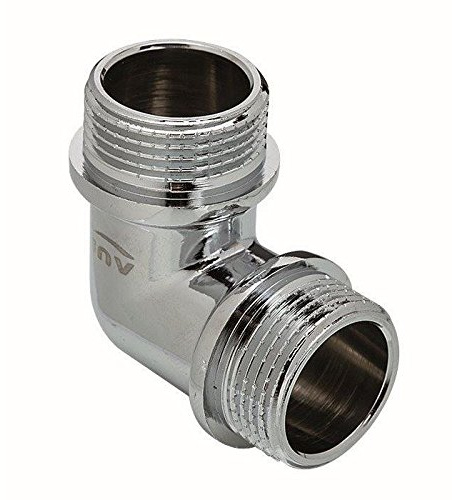 Chrome Plated Brass Male Elbow Pipe Fitting Connection MxM 1/2