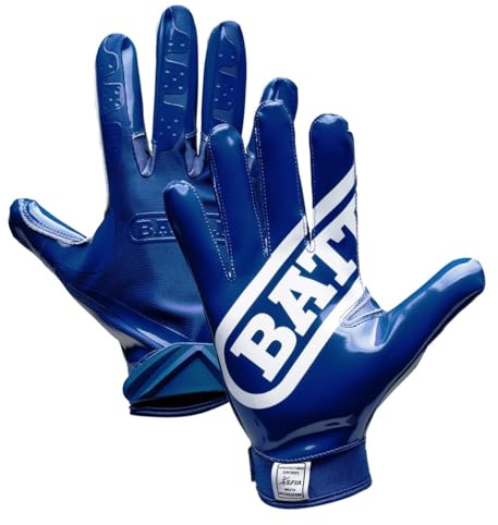 Battle Double Threat Football Gloves – Ultra-Tack Sticky Palm Receivers Gloves – Pro-Style Receiver Gloves, Adult and Youth