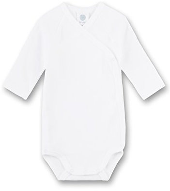 Sanetta 302300 Unisex - Baby Babykleidung/ Unterwsche/ Bodys, Gr. 56 Weiss