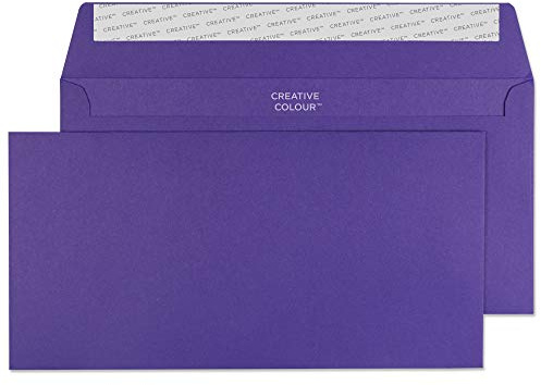 Blake Creative Colour 25247 Farbige Briefumschläge Haftklebung Schwarze Johannisbeere DL+ 114 x 229 mm 120 g/m² | 25 Stück