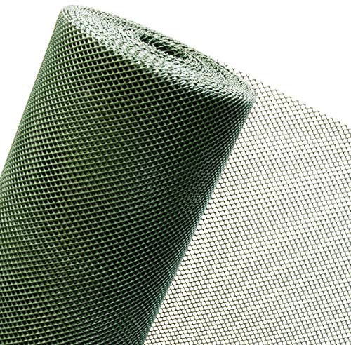 30m² Kunststoffzaun in 1,2m Höhe x 25m Länge Masche 6mm Lärmschutz dunkelgrün