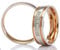 Eheringe 333/- Weißgold Rotgold 66-42170-180
