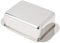 Weis 14256 Butterdose, Edelstahl, Silber, 12.5 x 7.5 x 4.5 cm