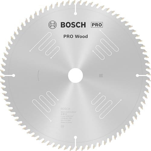 Bosch Accessories Lame de Scie Circulaire, 80 Dents, 30mm d'Alésage, 3.2mm Largeur de Coupe, 2.2mm Épaisseur du Corps, 305mm Diamètre