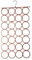 SystemsEleven Complement Shawls Hanger Belt Scarves Tie Rings Wardrobe Organizer Hooks Scarf Hangers Space Savers Foldable Scarfs Hanger with 28 Ring