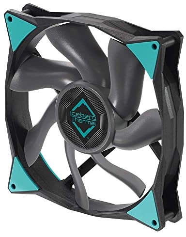 IceGALE 140 mm PWM Kugellager Hochleistungs-Gehäuselüfter, Schwarz: 14 cm, Computer Lüfter, Desktop-kompatibel