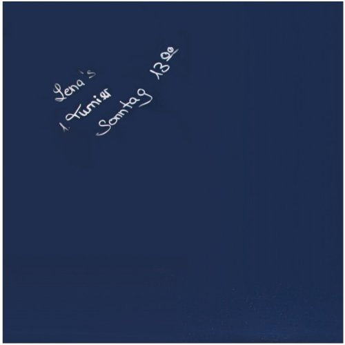 Unbekannt Rheita Glas Magnettafel Whiteboard 50x50cm Magnetwand Memoboard Board Tafel blau