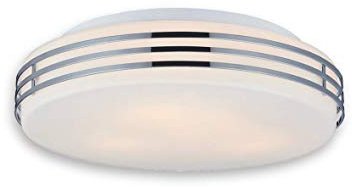 Lampenlux Deckenlampe Deckenleuchte Dali Glasschirm chrom E27 Ø:32cm Glas Schirm