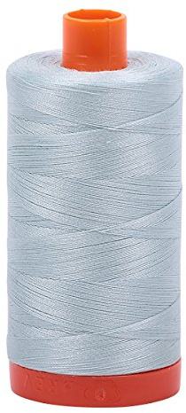 Aurifil Mako Cotton Thread Solid 50wt 1422yds Light Grey Blue