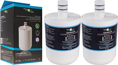 Filterlogic FFL-150L | Filtro de agua compatible con LG ADQ72910901, GEN11042F-08, GEN11042FR-08, 5231JA2002A, LT500P Premium Filter Cartucho filtrante interno para frigorífico americano (paquete de