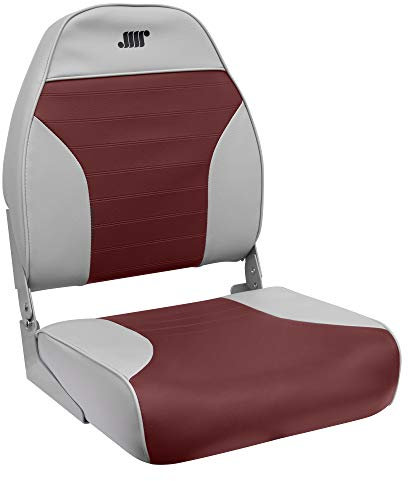Wise 8 wd588 Serie mid-Back Fischerboot Sitz mit Logo, grau/rot