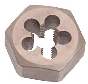 Dormer F302M8 Series F302 HSS Die Nut, Bright Finish, M8 x 1.25mm x 5/16
