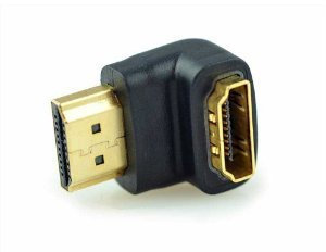 90 degree right angle hdmi adapter female to male, hdmi bend