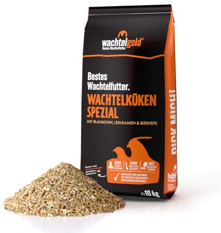 Vaktelguldkycklingar speciell 10 kg vaktelfoder från dag 1