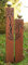 Gartendekoshop24 - Gartendeko Rost, Metall. Rostsäulen, 2er, für draußen, 100/80 cm, mit Edelstahlkugeln. Handgefertigte Gartensäulen aus Edelrost in Dreiecksform mit Muster, Outdoor, wetterfest.