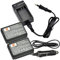 DSTE 2-Pack Rechange Batterie et DC117E Voyage Chargeur Compatible pour Canon LP-E10 EOS 1100D EOS 1200D EOS Kiss X50 EOS Kiss X70 EOS Kiss X80 EOS Rebel T3 EOS Rebel T5