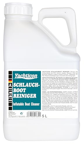 YACHTICON Schlauchboot Reiniger – kraftvoller Außenhaut-Reiniger für PVC, Hypalon & Gummi, entfernt Öl, Fett, Hafen-, Wasserpass- und Umweltverschmutzungen, bildet UV-Schutzfilm