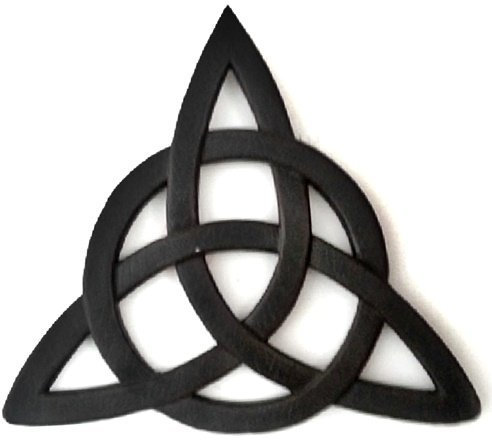Kunstharz Celtic Trinity Knoten Art Wand für Home Dekoration, religiöse Kommunion Taufe Geschenke, & Kirchen
