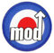 Mod Target Embroidered Patch 8cm Dia (3 Dia) by Klicnow