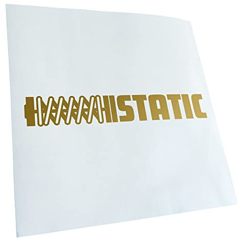 Kiwistar - Autoaufkleber - gold - 40 x 6 cm - Static - Heckscheibenaufkleber - Aufkleber für Auto Kfz Fahrrad, LKW, Truck Mofa