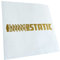 Kiwistar - Autoaufkleber - gold - 40 x 6 cm - Static - Heckscheibenaufkleber - Aufkleber für Auto Kfz Fahrrad, LKW, Truck Mofa