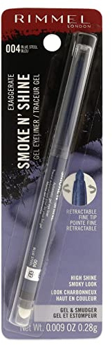Rimmel London Exaggerate Smoke N’ Shine Eye Definer, 004 Blue Steel, 0.28 g
