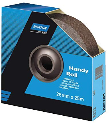 Norton 63642531811 Norton R222 Handyroll 25Mmx25Mgrit 120