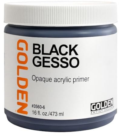 Oro acrilico 16 Oz nero Gesso