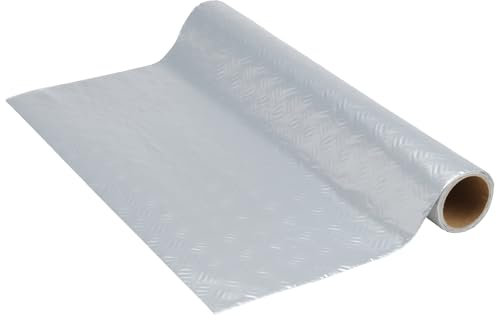 Venilia Lámina adhesiva, Plata Óptica metálica, 45cm x 1,5m, Espesor 215μ, Vinilo autoadhesivo para muebles o cocina, decorativas papel pintado pared, PVC sin ftalatos, Fabricado en UE