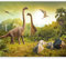 murando - Vlies Fototapete Kinderzimmer 400x280cm - Foto Tapete Schlafzimmer Wohnzimmer Moderne Vliestapete XXL Wandtapete Motivtapeten 3d Effekt Wand Dekoration - Kindertapete Kinder Dinosaur Tiere