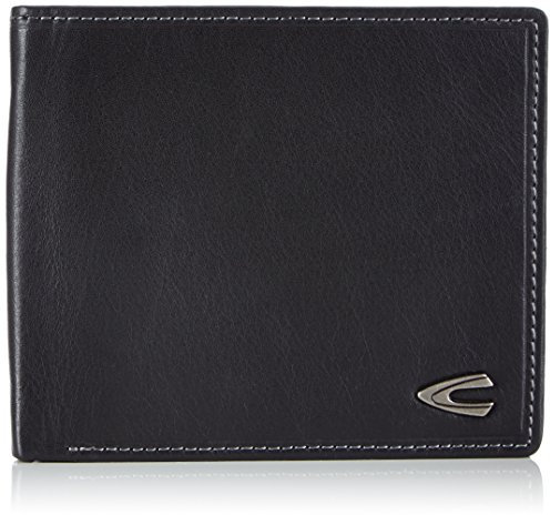 camel active Vegas Herren Geldbörse Querformat RFID Leder Mittelgroß Schwarz