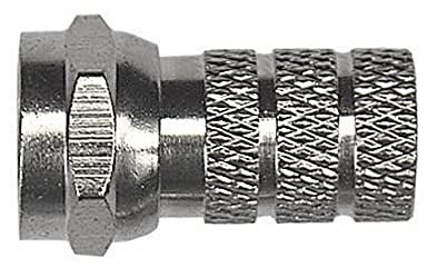 Axing F-Steckverbinder mit Gewinde CFS 2—00 für Kabel mit 5,2 mm Durchmesser (10 Stück)