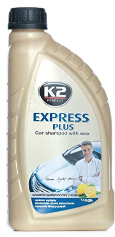 K2 Express plus, 2 in 1, Autoshampoo plus Wachs, wash and wax 1000ml | 1l