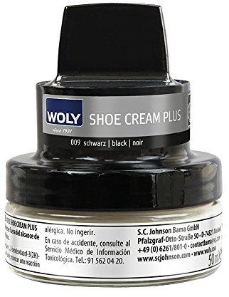 Woly Shoe Cream Plus-Wax Classic Treatments and Polishes, Black (Black), 50.00ml