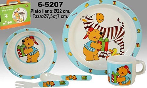 DONREGALOWEB Vajilla Infantil melamina Azul para microondas