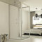 Idralite Cabine Douche 3 côtés 90x100x90 CM H198 Transparent Mod. Cristal Trio 1 Porte