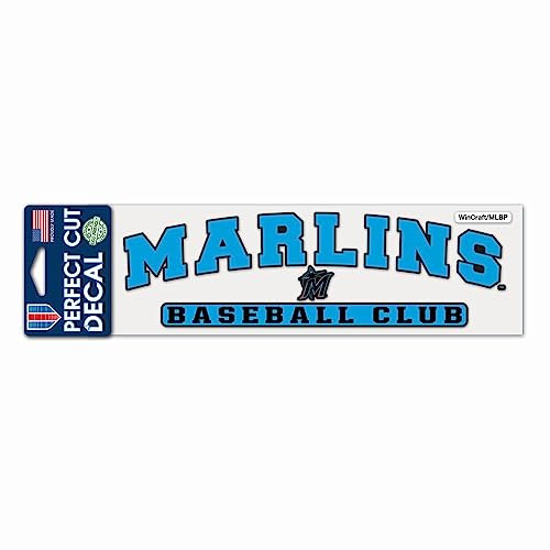 Wincraft MLB Perfect Cut Aufkleber 8x25cm Miami Marlins
