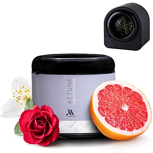 Marriott Attune Scent Air Diffuser Machine + Refill | Signature Hotel Fragrance Waterless Air Diffusers | Apfel, Jasmin & Zedernholz Aroma | Langlebige 300-Stunden-Nachfüllung | Diffusor + Kartusche